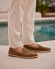 Espadrille homme coton, olive beige