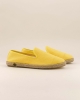 Espadrille femme lin, jaune