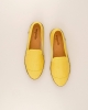 Espadrille femme lin, jaune