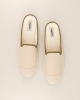 Mule homme lin, beige kaki