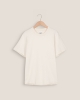 T-shirt femme coton bio, beige clair