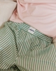 Short pyjama homme, rayures vert