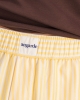 Short pyjama homme, rayures citron