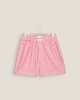 Short pyjama homme, rayures fuchsia