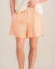Short pyjama homme, rayures orange