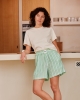 T-shirt femme coton bio, beige clair