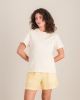T-shirt femme coton bio, beige clair