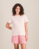 T-shirt femme coton bio, rose