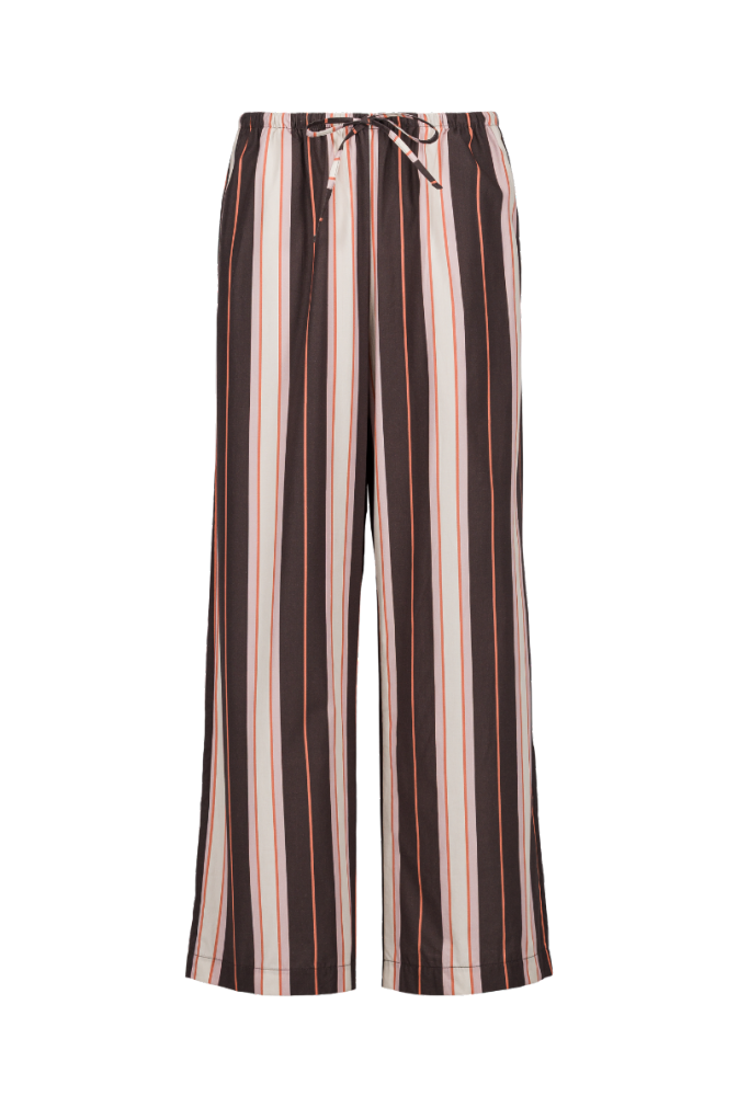 Pantalon Mathilde - Rayures prune