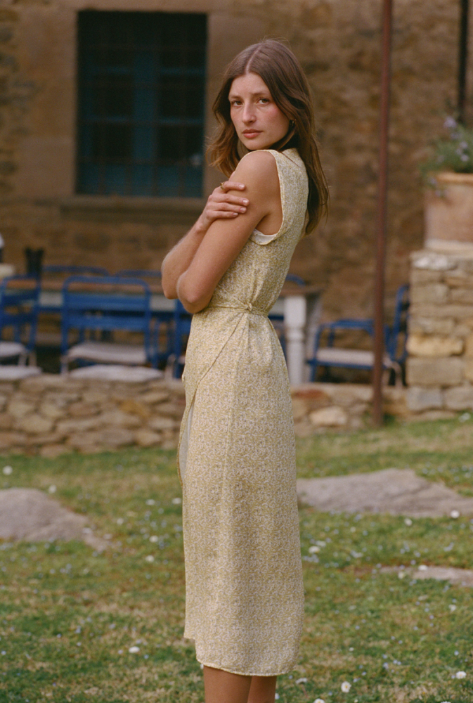 Robe Inès - Imprimé Fleurs jaunes
