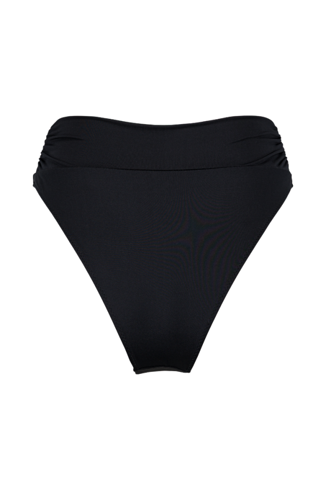 Bas de maillot culotte taille haute Myrto - Noir