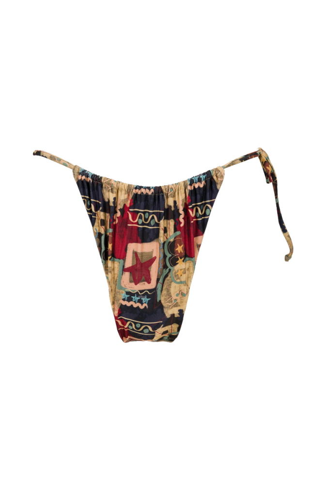 Bas de maillot tanga Pauline - Imprimé Graffiti