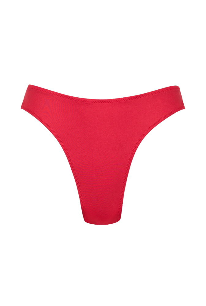 Bas de maillot culotte Cocoa - Rouge framboise