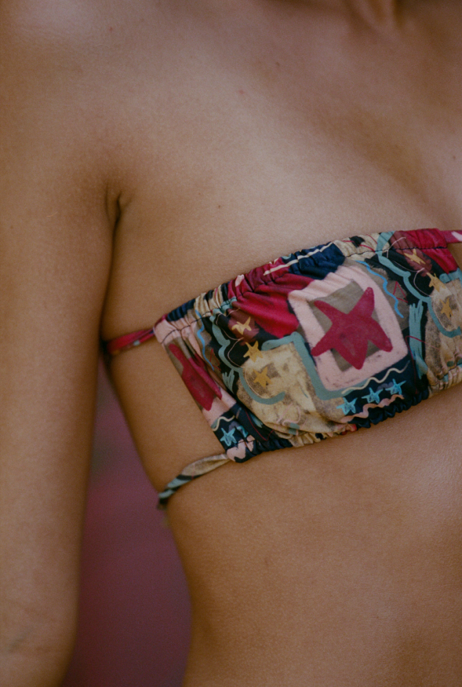 Haut de maillot bandeau Mado - Imprimé Graffiti