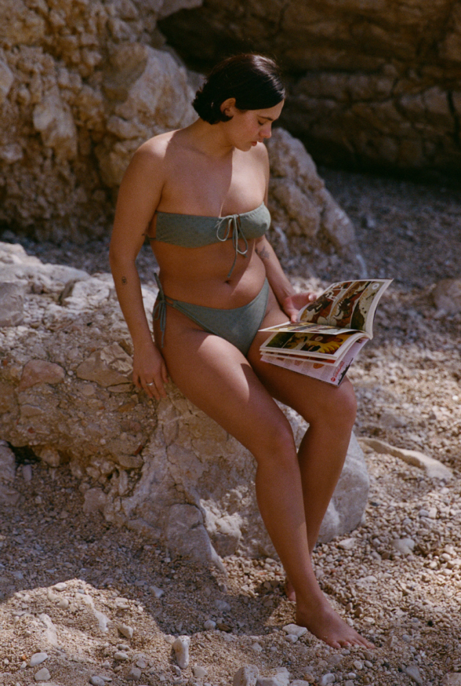Bas de maillot culotte Rita - Vert kaki