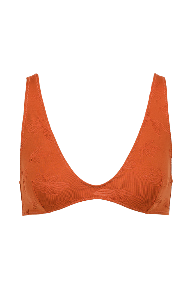 Haut de maillot foulard Iroise - Terracotta