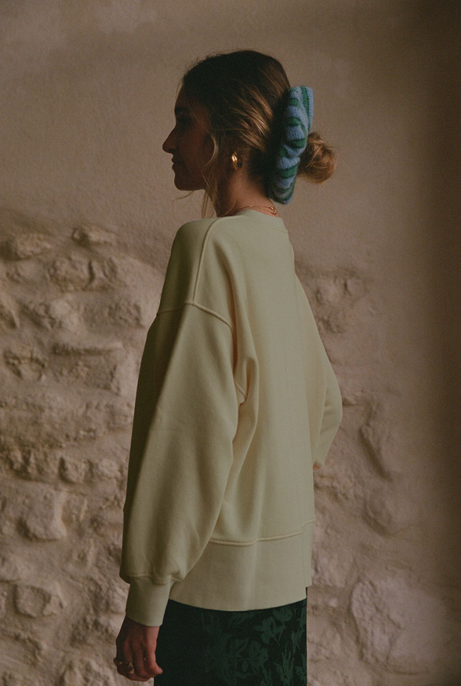 Sweat Marlène Rougier x Nénés - Ecru