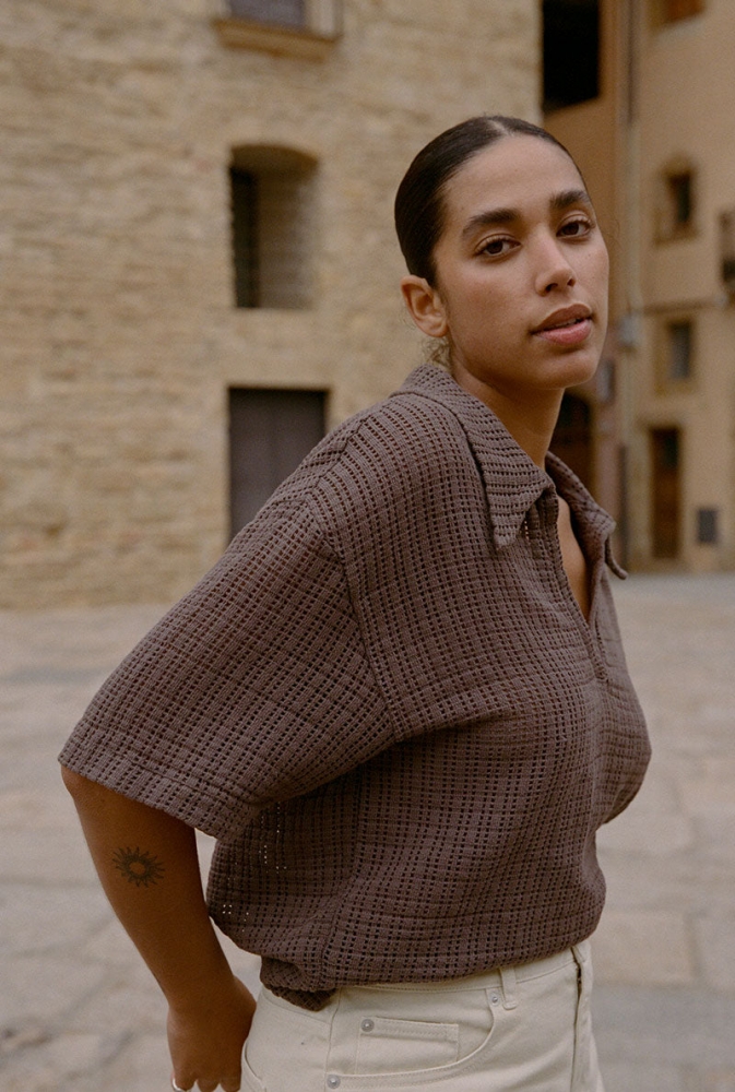 Top Morgane - Marron