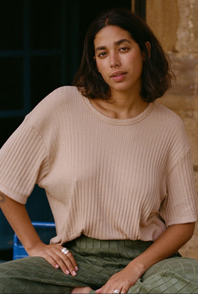 T-shirt Émilie - Noisette