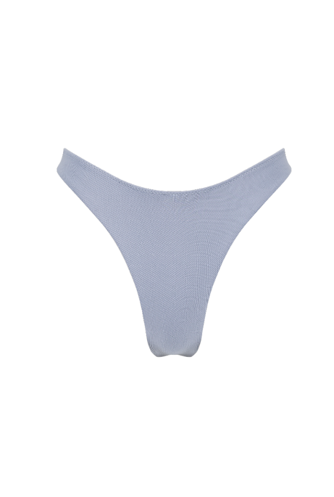 Bas de maillot tanga Agathe - Bleu lavande