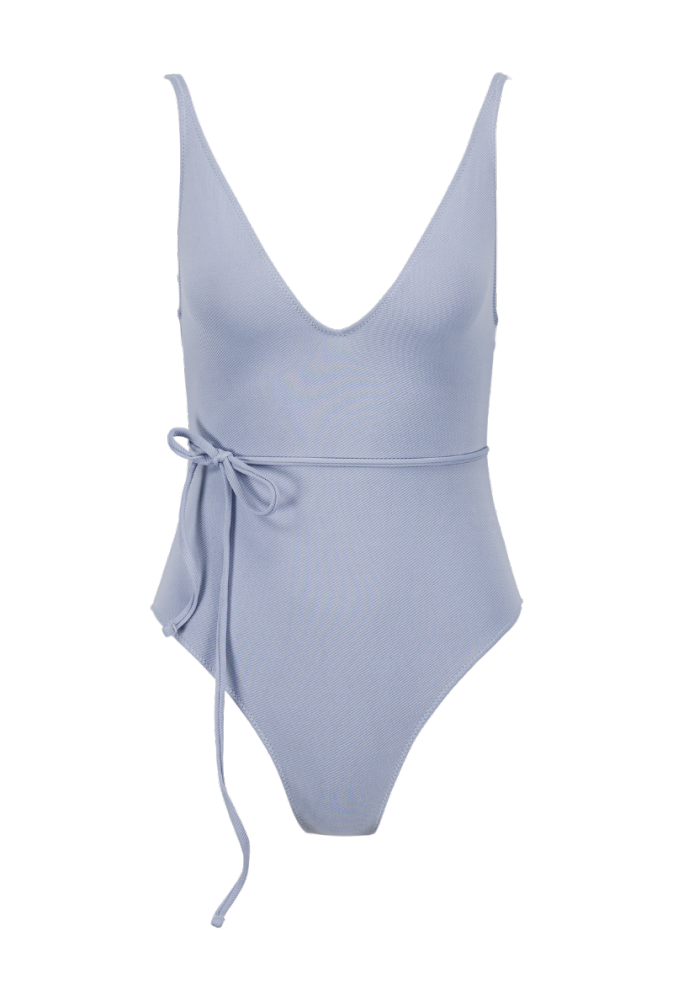 Maillot une pièce Louise - Bleu lavande
