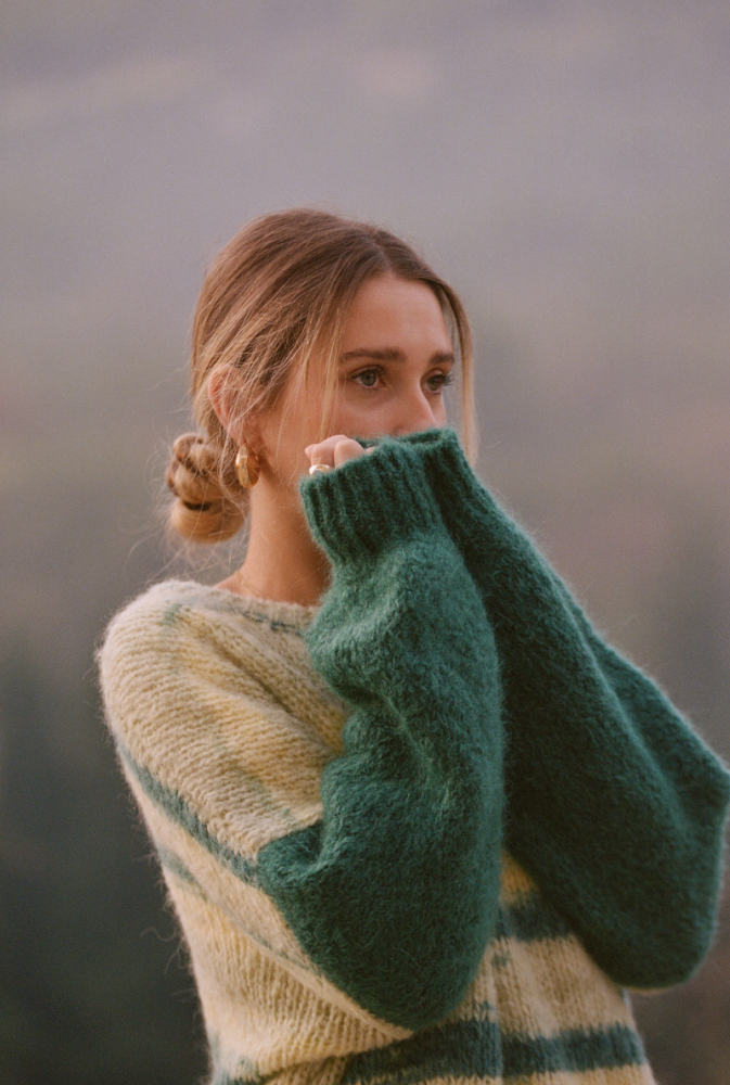 Pull Marlène Rougier x Nénés - Rayures Vertes