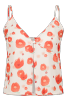 Top Charlotte - Imprimé Fleurs rouges