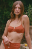 Haut de maillot armaturé Léa - Terracotta