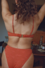 Haut de maillot armaturé Léa - Terracotta