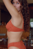 Haut de maillot armaturé Léa - Terracotta