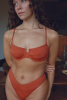 Haut de maillot armaturé Léa - Terracotta