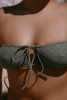 Haut de maillot bandeau Mado - Vert kaki