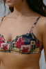Haut de maillot brassière Manon - Imprimé Graffiti