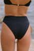 Bas de maillot culotte taille haute Myrto - Noir