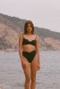 Bas de maillot culotte taille haute Myrto - Noir