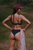 Bas de maillot tanga Cocoa - Noir