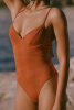 Maillot une pièce armaturé Joana - Terracotta