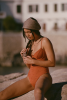Maillot une pièce armaturé Joana - Terracotta