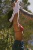 Haut de maillot triangle Mélanie - Rouge framboise