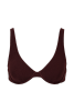 Haut de maillot armaturé Marilou - Marron