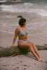 Bas de maillot culotte Grace - Bleu lavande