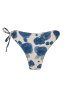 Bas de maillot culotte Rita - Fleurs bleues