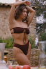 Bas de maillot culotte Rita - Marron