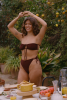 Bas de maillot culotte Rita - Marron