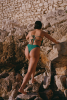 Bas de maillot tanga Agathe - Vert