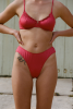 Haut de maillot armaturé Marcia - Rouge framboise