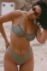 Haut de maillot armaturé Marcia - Vert kaki