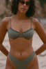 Haut de maillot armaturé Marcia - Vert kaki