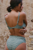 Haut de maillot armaturé Marilou - Carreaux vert
