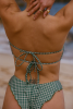 Haut de maillot bandeau Mado - Carreaux vert